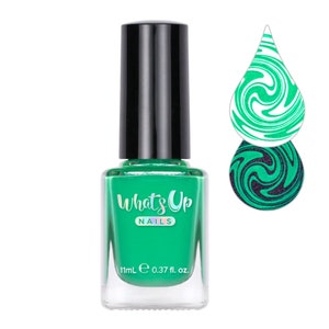 Whats Up Nails - Little Green Men Stamping Polish (Green Creme), Nail Polish for Nail Art