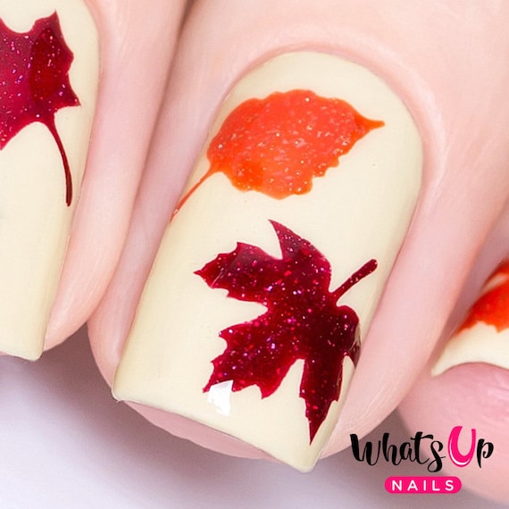 Stencil autunnali per chiodi, adesivi per unghie del Ringraziamento  autunnale, Nail Art, Nail Vinyls -  Italia