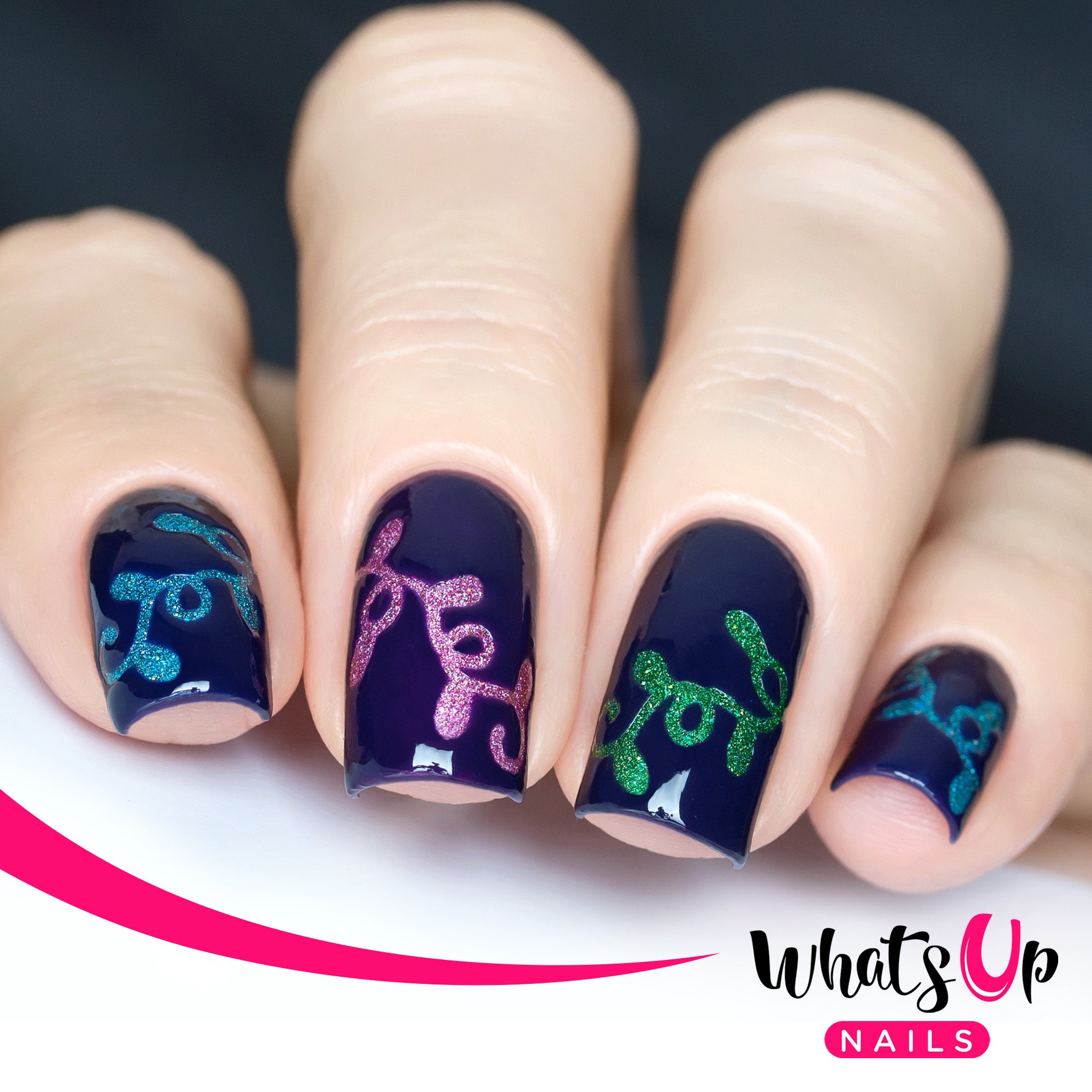 Christmas Lights Stencils for Nails Christmas Nail Stickers - Etsy