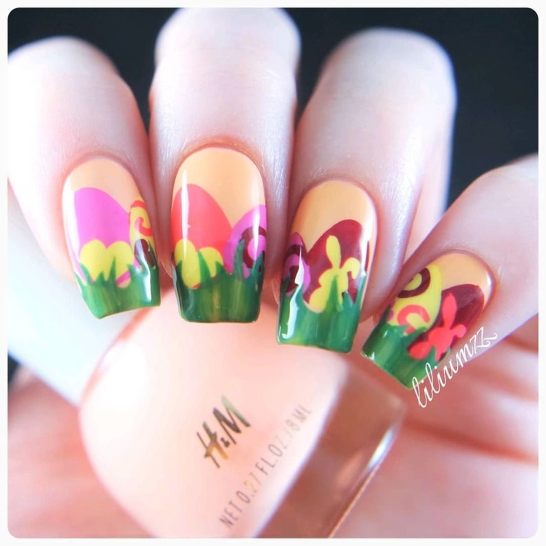 Grass Stencils for Nails Nail Stickers Nail Art Nail Vinyls Etsy