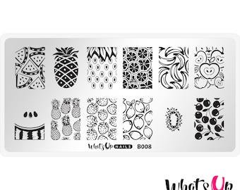 B008 Summer Seeds Stamping Plate For Stamped Nail Art Design