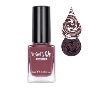 Whats Up Nails - You Mocha Me Happy Stamping Polish (Brown Creme), Nail Polish for Nail Art