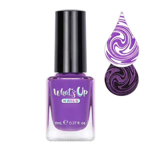 First Violet Stamping Polish (Purple Creme), Nail Polish for Nail Art