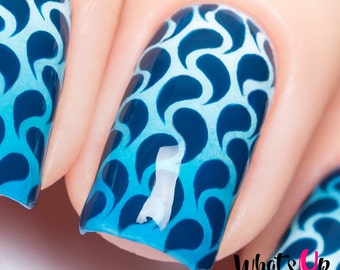 Whats Up Nails - Droplets Stencils for Nails, Nail Stickers, Nail Art, Nail Vinyls