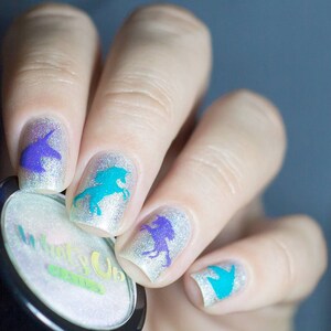 Unicorn Head Stencils for Nail Art, Nail Stencils, Nail Art, Nail ...