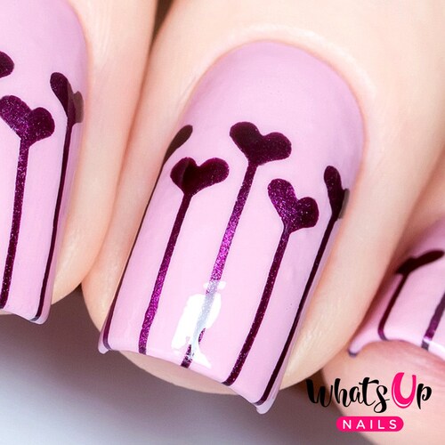 Heart Stencils for Nails Nail Stickers Nail Art Nail Vinyls Etsy