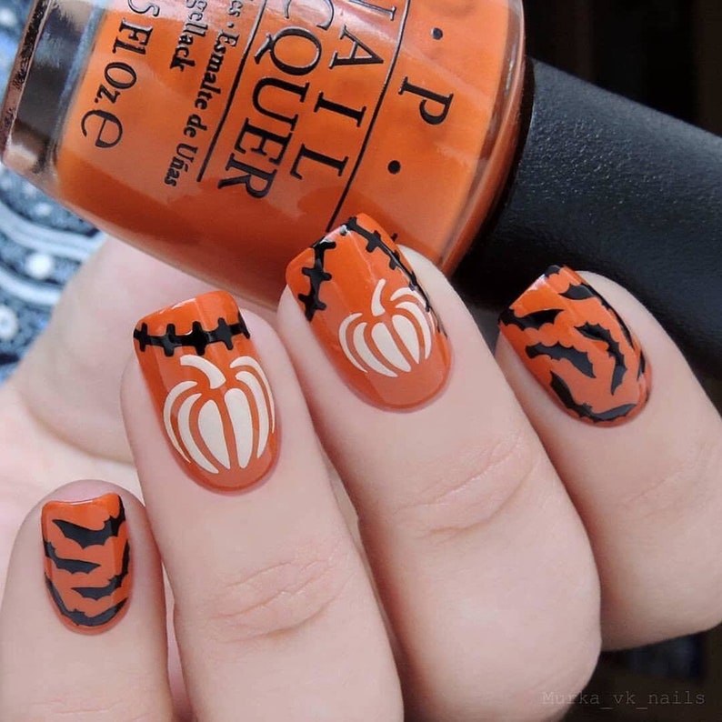 Stitches Stencils for Nails Halloween Nail Stickers Nail Etsy