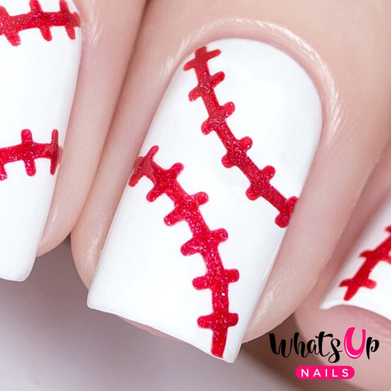 Stitches Stencils for Nails Halloween Nail Stickers Nail Etsy