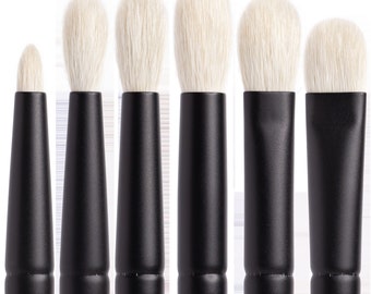 6 Eyeshadow Brushes (R101, R102, R103, R104, R105, R106) for Blending Eyeshadow Cruelty Free