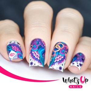 Whats Up Nails - P067 P.S. Eu te amo decalques deslizantes de água para design de unhas