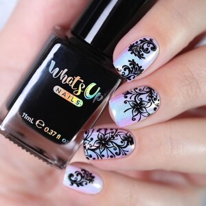 Neither Noir Stamping Polish Black, Nail Polish for Nail Art image 3