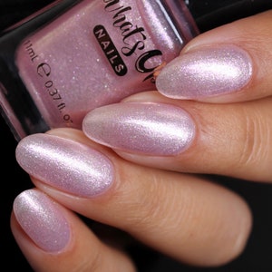 Fairy Veil Regular Polish (Light Pink Base with Iridescent Shimmer), Nail Polish for Nail Art