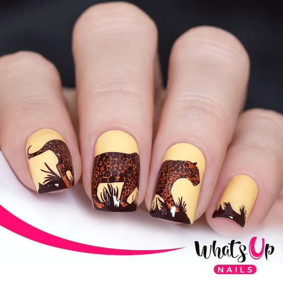 KADS Stempelplatten Für Nageldesign – Niedliche Tiermotive Auf Edelstahl (8x7 Cm)