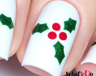 Christmas Nail Stickers - Etsy