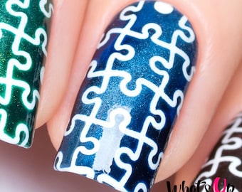 Whats Up Nails - Puzzle Stencils for Nails, Nail Stickers, Nail Art, Nail Vinyls