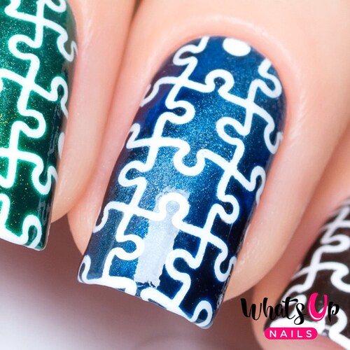 Puzzle Stencils for Nails Nail Stickers Nail Art Nail - Etsy Puzzle Stencils for Nails Nail Stickers Nail Art Nail - Etsy