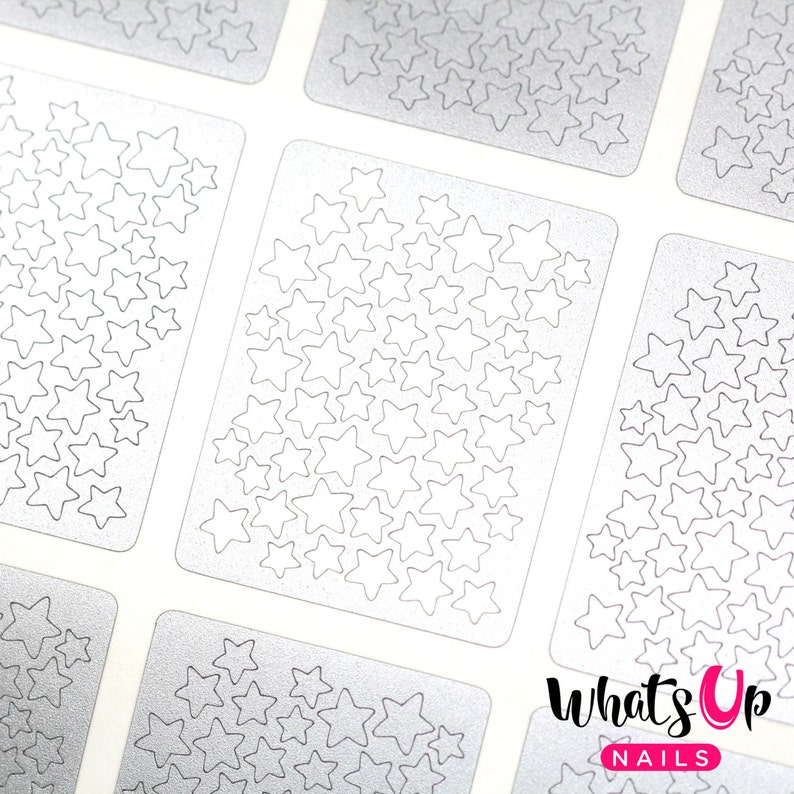 Stars Stencils for Nails Galaxy Nail Stickers Nail Art Nail - Etsy