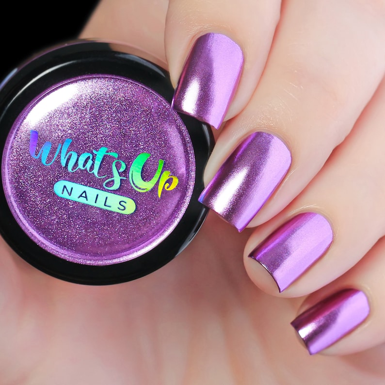 Lilac Chrome Powder for Mirror Nails - Etsy