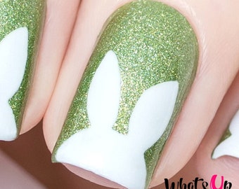 Whats Up Nails - Rabbit Ears Stencils for Nails, Easter Nail Stickers, Nail Art, Nail Vinyls