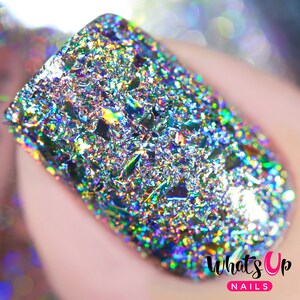Whats Up Nails - Holographic Flakies for Nail Art Design
