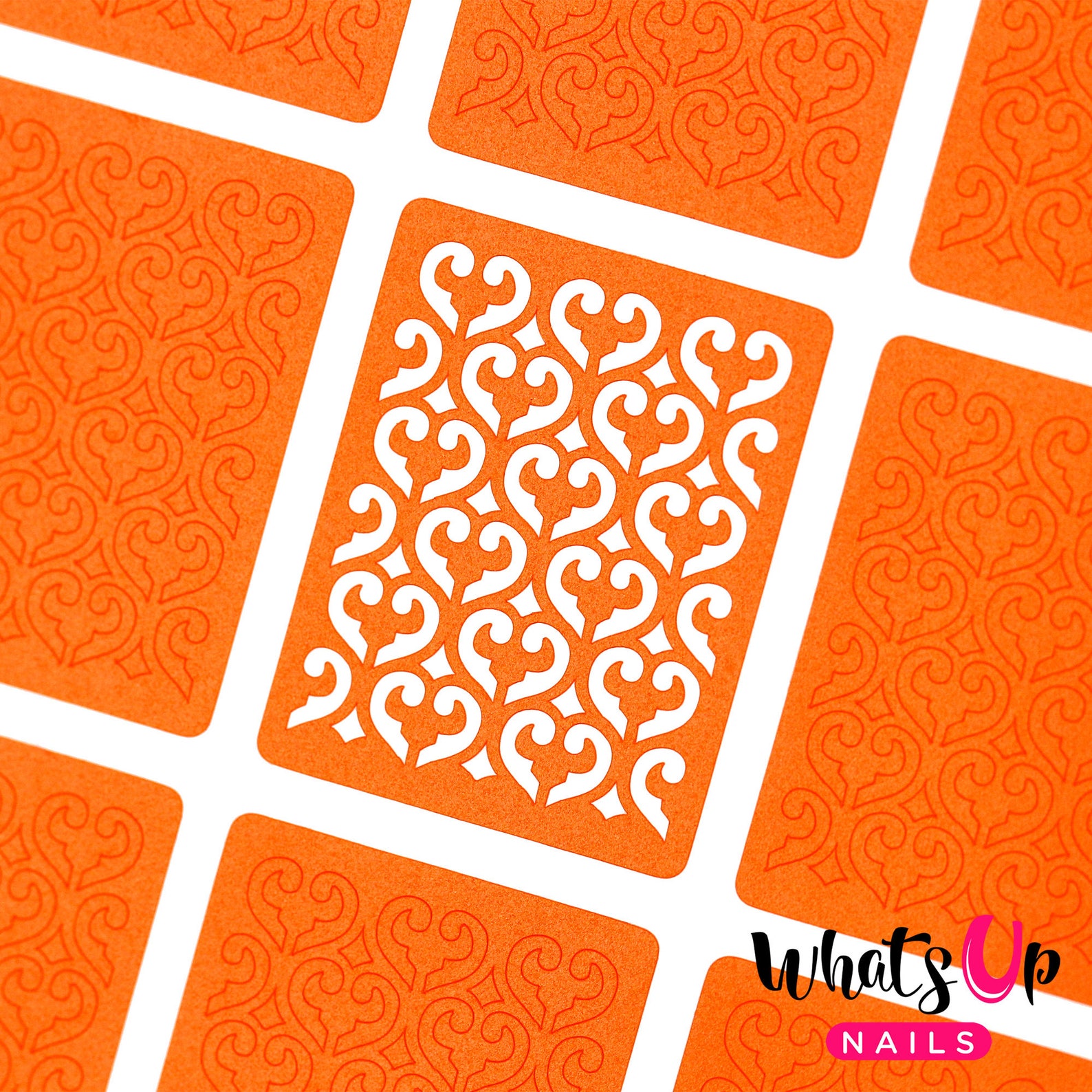 Fleur De Heart Stencils for Nails Valentine's Day Nail Etsy