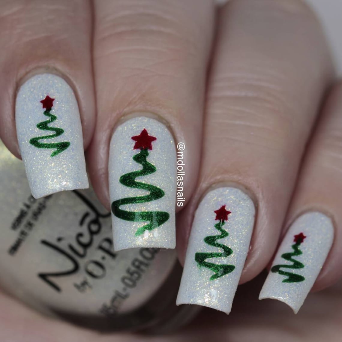 Ribbon Tree Stencils for Nails Christmas Nail Stickers Nail | Etsy