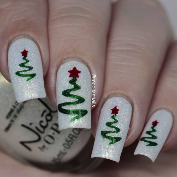 NAILS | Abstract Christmas Tree Nail Art #CBBxManiMonday | Cosmetic Proof |  Vancouver beauty, nail art and lifestyle blog