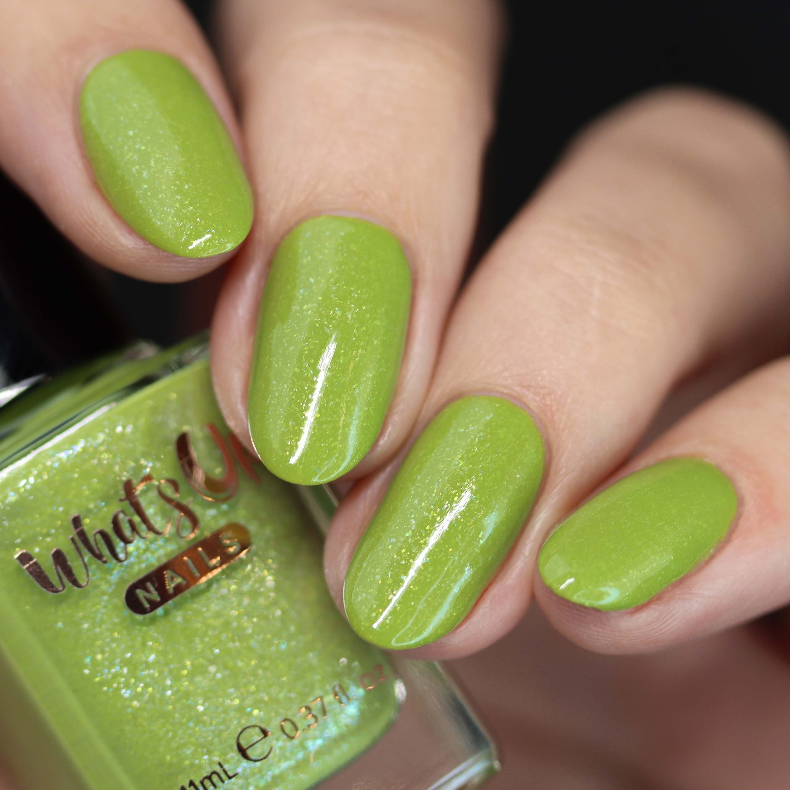 Whats Up Nails - Tuscan Harvest Regular Polish (Olive Green with Iridescent Shimmer), Nail Polish for Nail Art