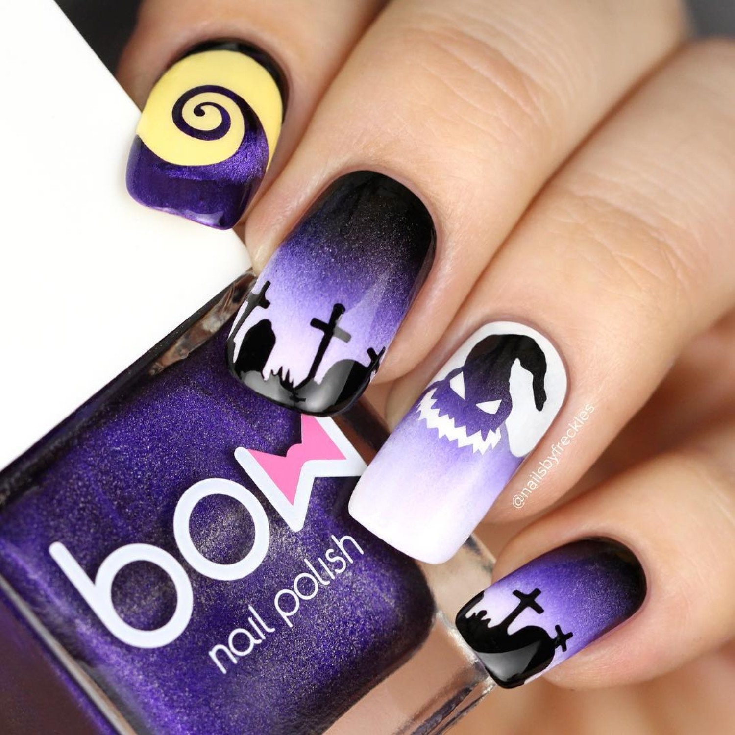 Graveyard Stencils for Nails Halloween Nail Stickers Nail - Etsy UK