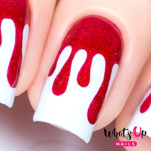Whats Up Nails - Dripping Tape for Nail Art, Drip Stickers for Nails, Nail Vinyls