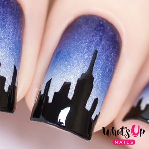 Whats Up Nails - City Schablonen für Nailart, Nagelschablonen, Nailart, Nagel Vinyl