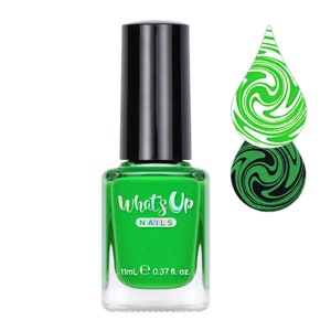 Whats Up Nails - Nip it in the Bud Stamping Polish (Light Green), Nail Polish for Nail Art