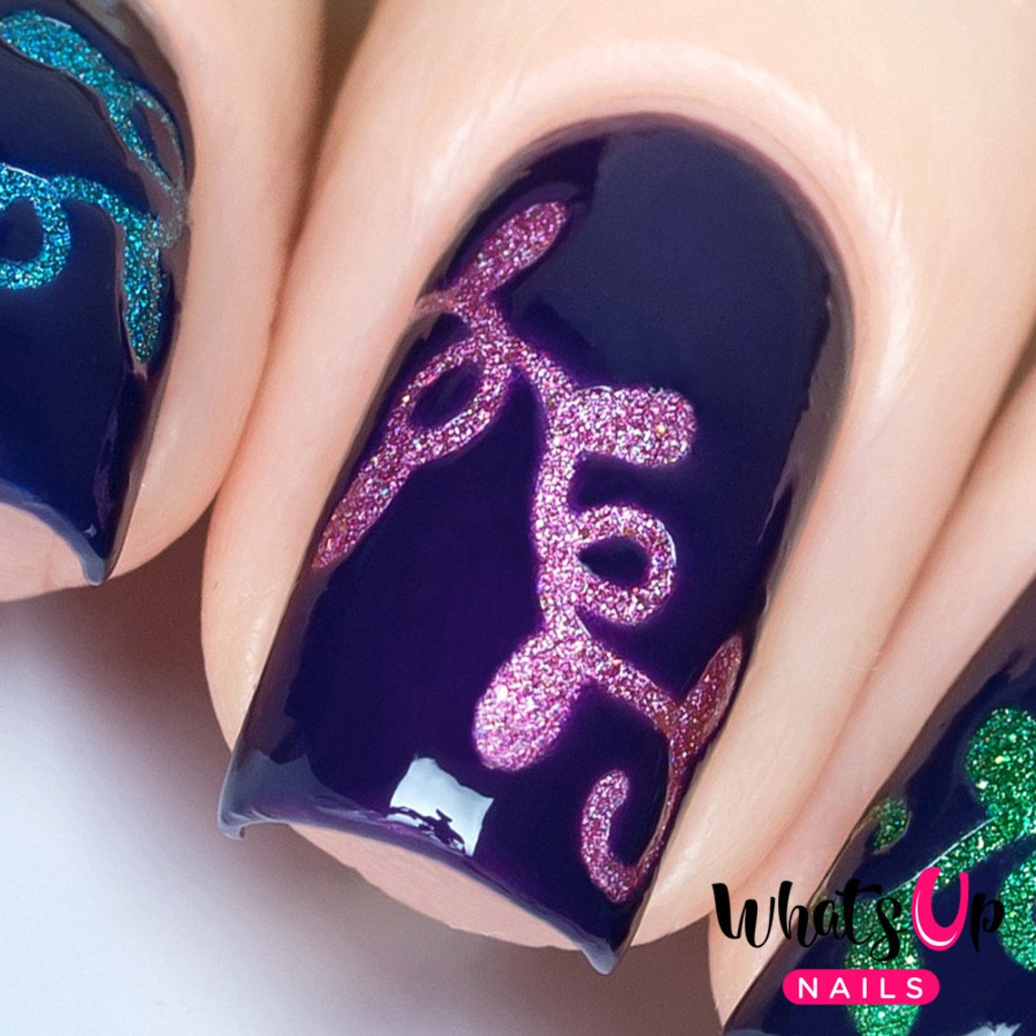 Christmas Lights Stencils for Nails Christmas Nail Stickers - Etsy