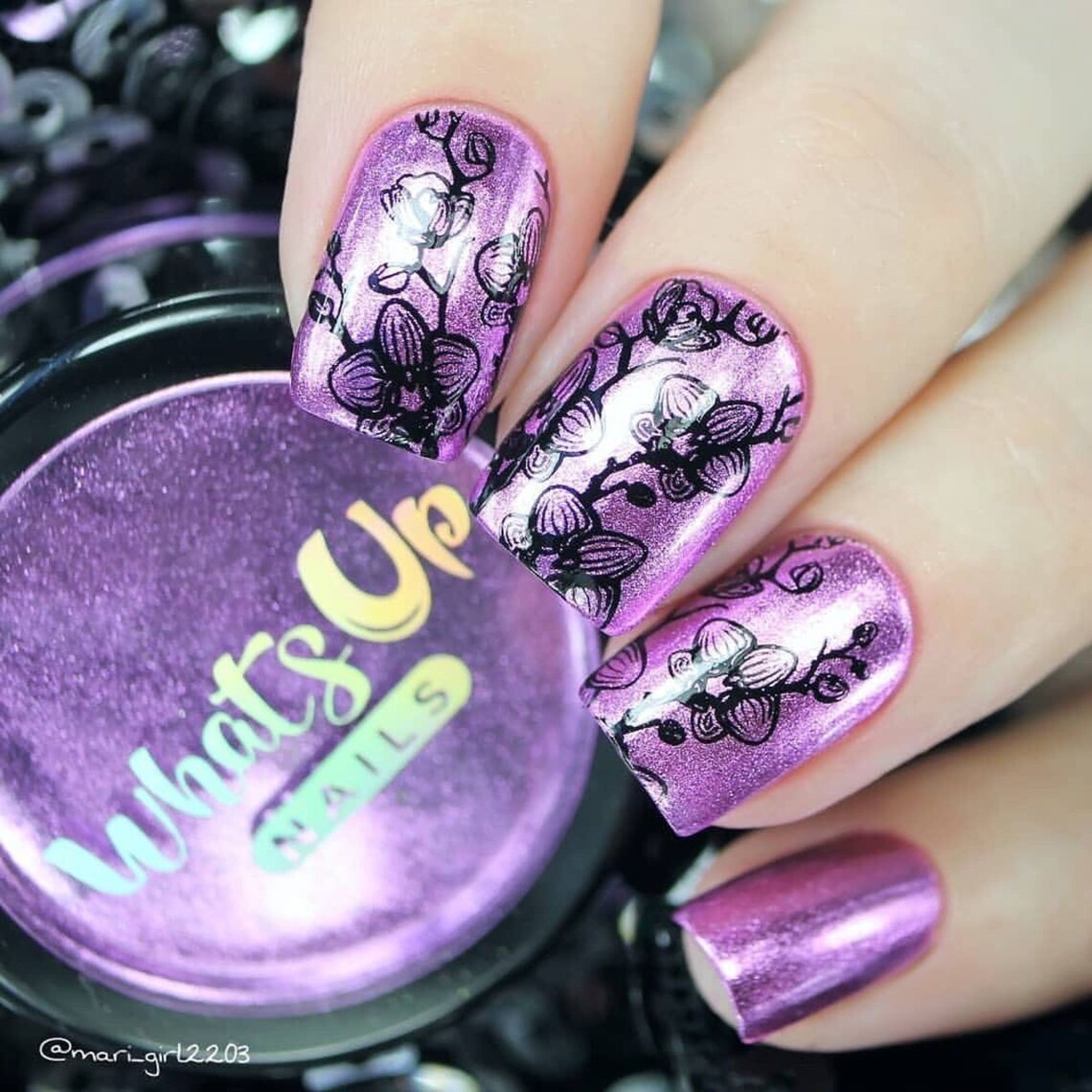 Lilac Chrome Powder for Mirror Nails - Etsy