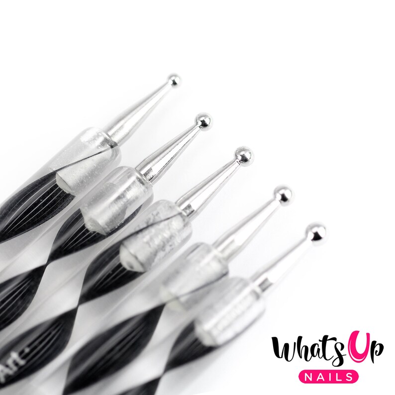 Whats up Nails - Pure Color Dotting Tools (set of 5), Dots for Nail Art ...