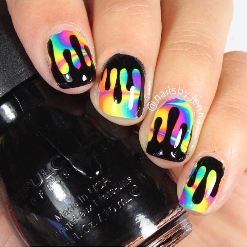 Dripping Tape for Nail Art Drip Stickers for Nails Nail - Etsy