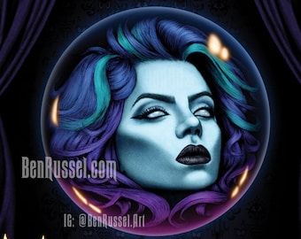 Haunted Mansion Madame Leota, 11 x 14 Druck von Ben Russel