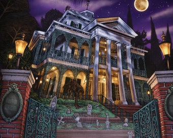 Disneyland's Haunted Mansion, 11 x 14 Druck von Ben Russel