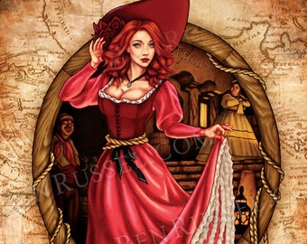 We Wants the Redhead, Pirates of the Caribbean Inspired 11x14 Print