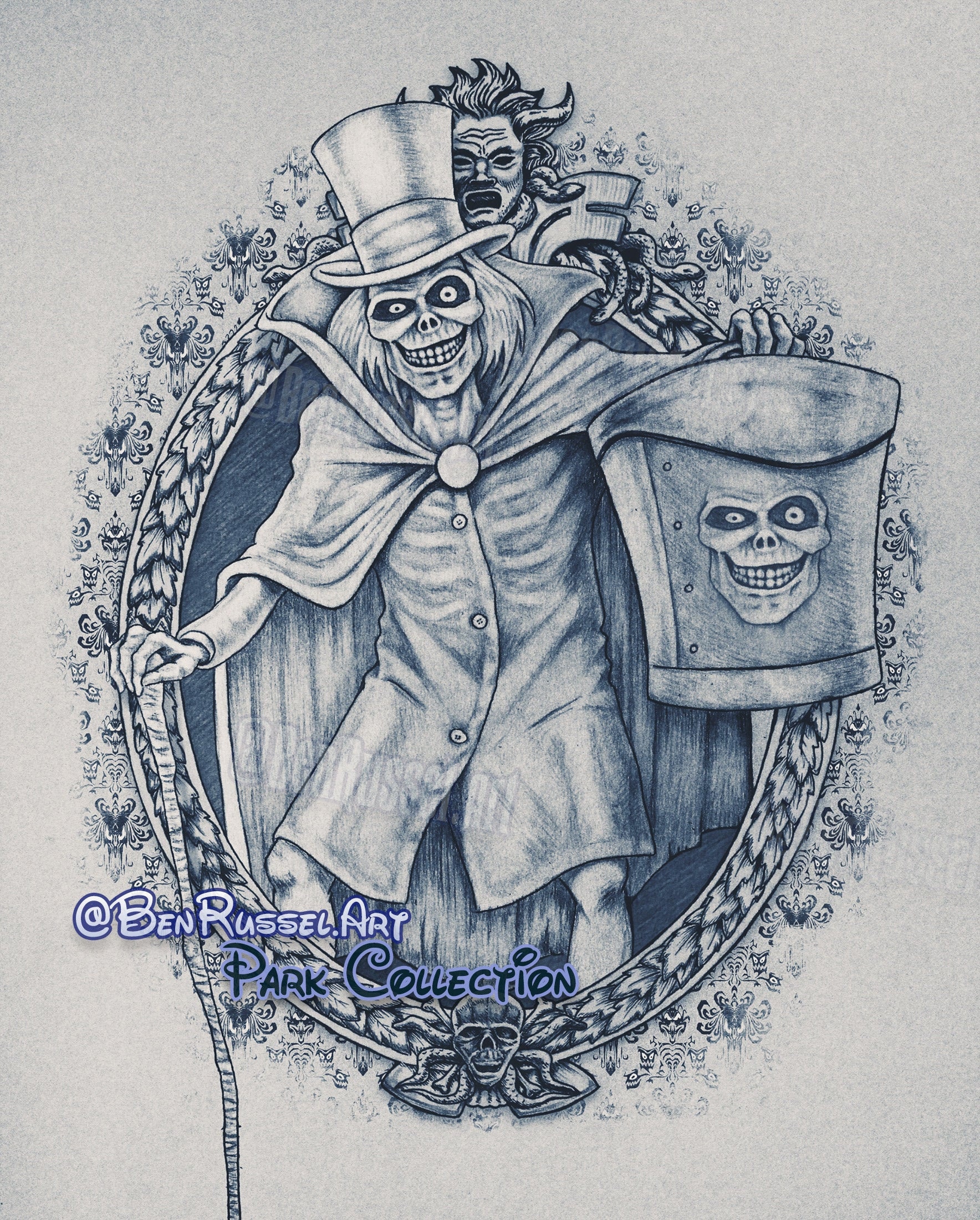Hatbox Ghost Raw Variant 11x14 Print by Ben Russel -  Norway