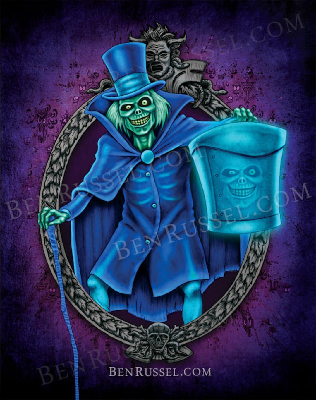 Hatbox Ghost, 11x14 Print by Ben Russel Etsy