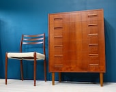 Westergaards Mobelfabrik Danish Mid Century Teak Drawers Retro Vintage 60s