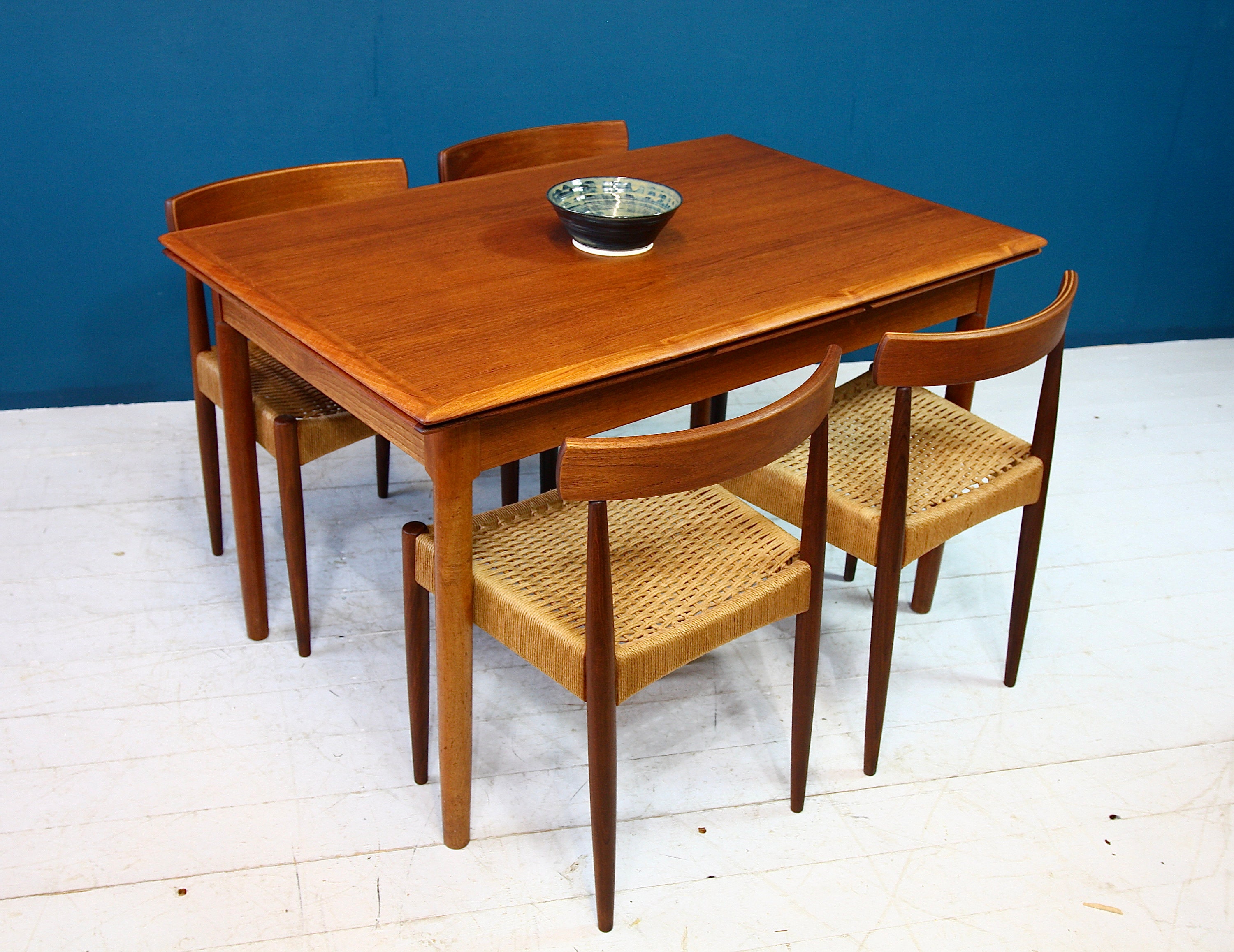 Mid century teak table deals