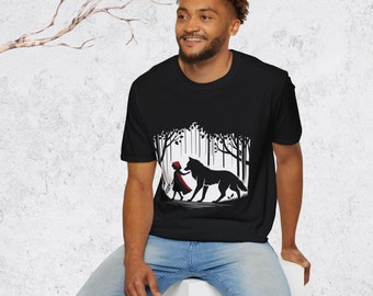 赤ずきんTシャツ 大人の動物好きへのギフトアイデア 異教徒へのギフト オオカミ好きへのギフトアイデア 毛皮好きのママへのギフトアイデア ハスキー好きのママへのTシャツ ハスキー好きのママへのギフト