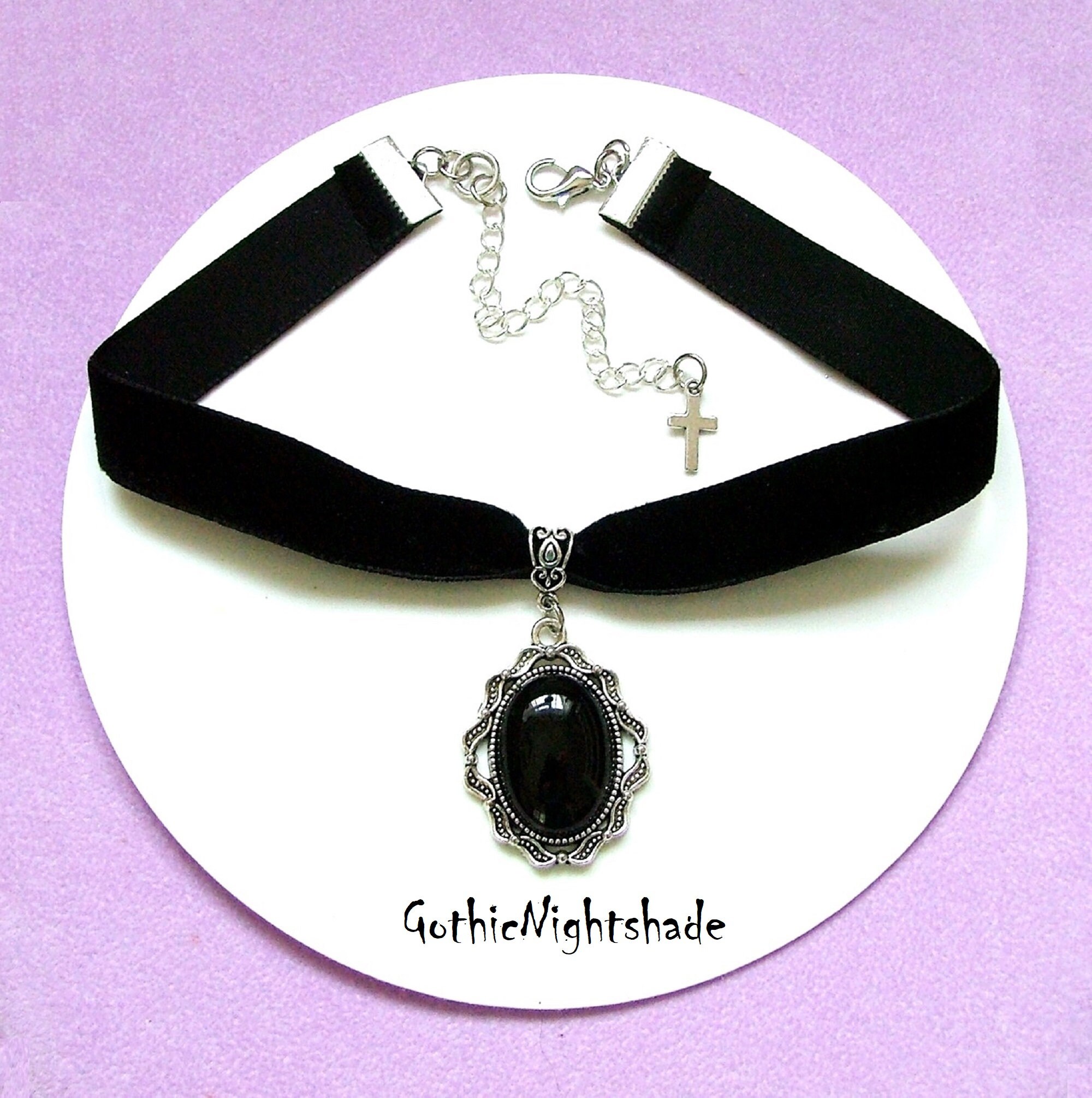 Black Gothic Choker Necklace, Gothic Jewelry, Victorian Necklace, Black  Crystal Gothic Necklace, Victorian Choker, Halloween Wedding 