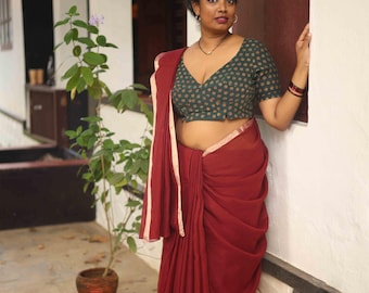 Vermilion Kota Saree