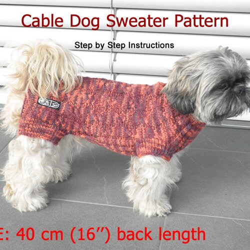 long loom dog sweater