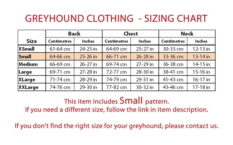 2 in 1 DOWNLOAD SEWING PATTERNS 2 Greyhound Pajamas 1 Size Small Paper sizes: A4 Letter Poster
