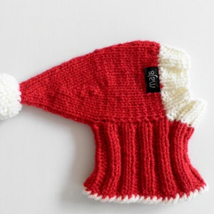 DOWNLOAD KNITTING PATTERN / Santa Dog Hat / Sizes XSmall and Small image 3