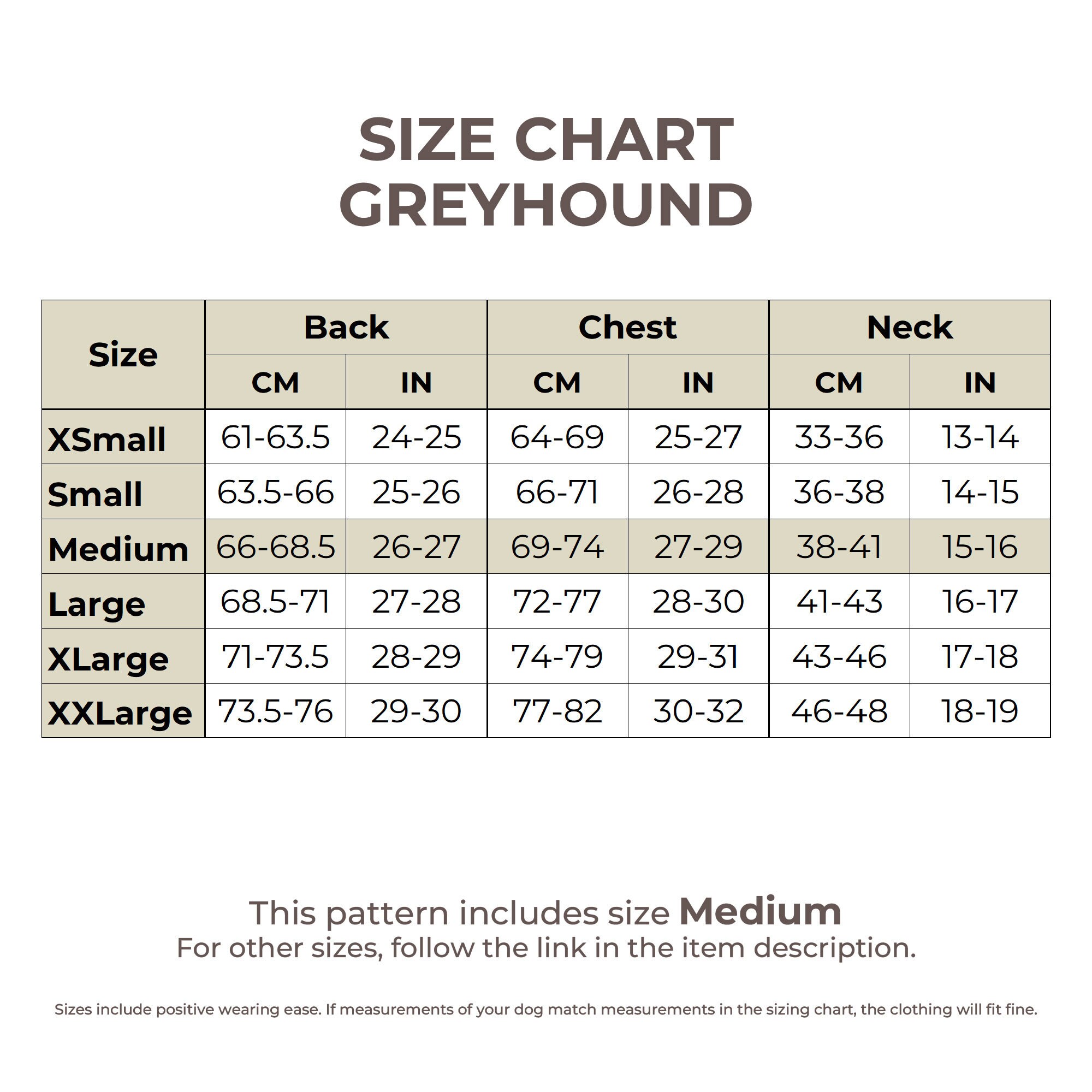 Greyhound Alpha Pattern DOWNLOAD SEWING PATTERN / Greyhound Coat - Single Size Medium / Paper ...